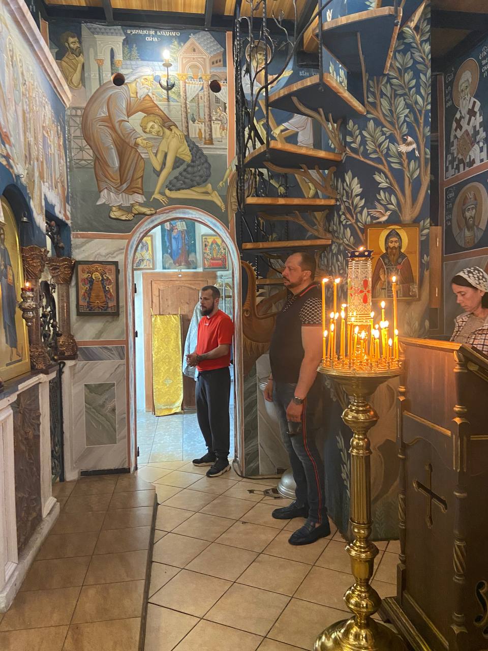 Литургия в Знаменской церкви