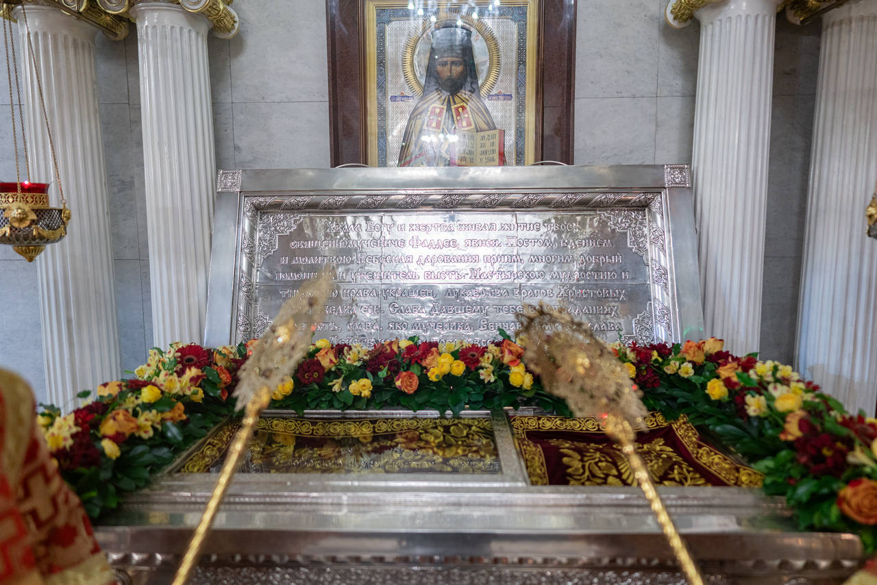 Рака с мощами архиепископа Фаддея