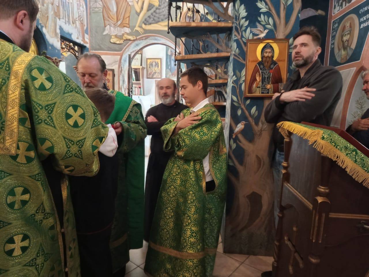 Литургия в Знаменской церкви