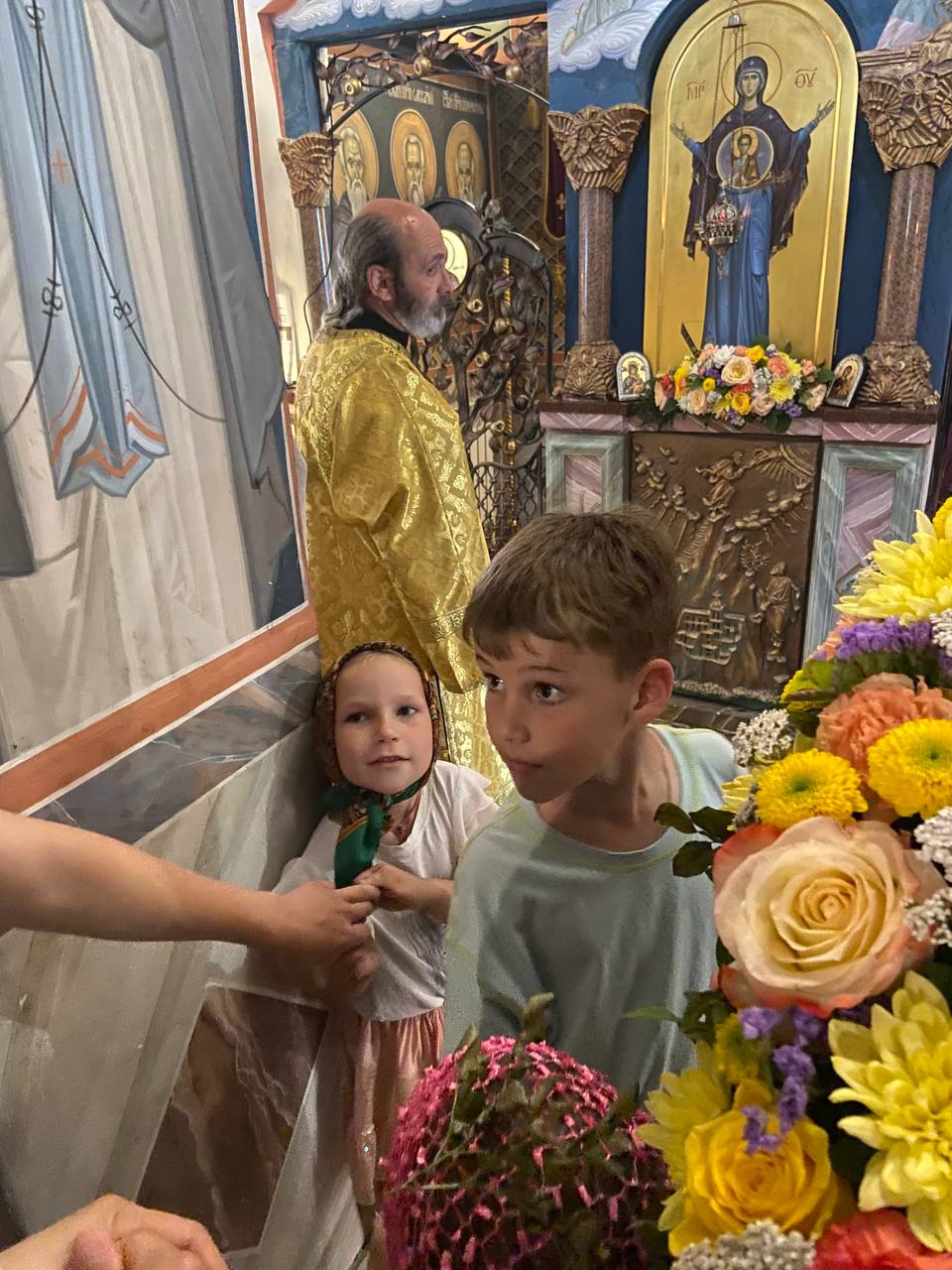 Литургия в Знаменской церкви