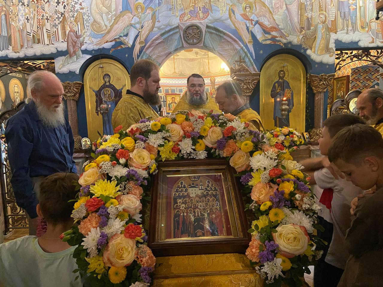 Литургия в Знаменской церкви