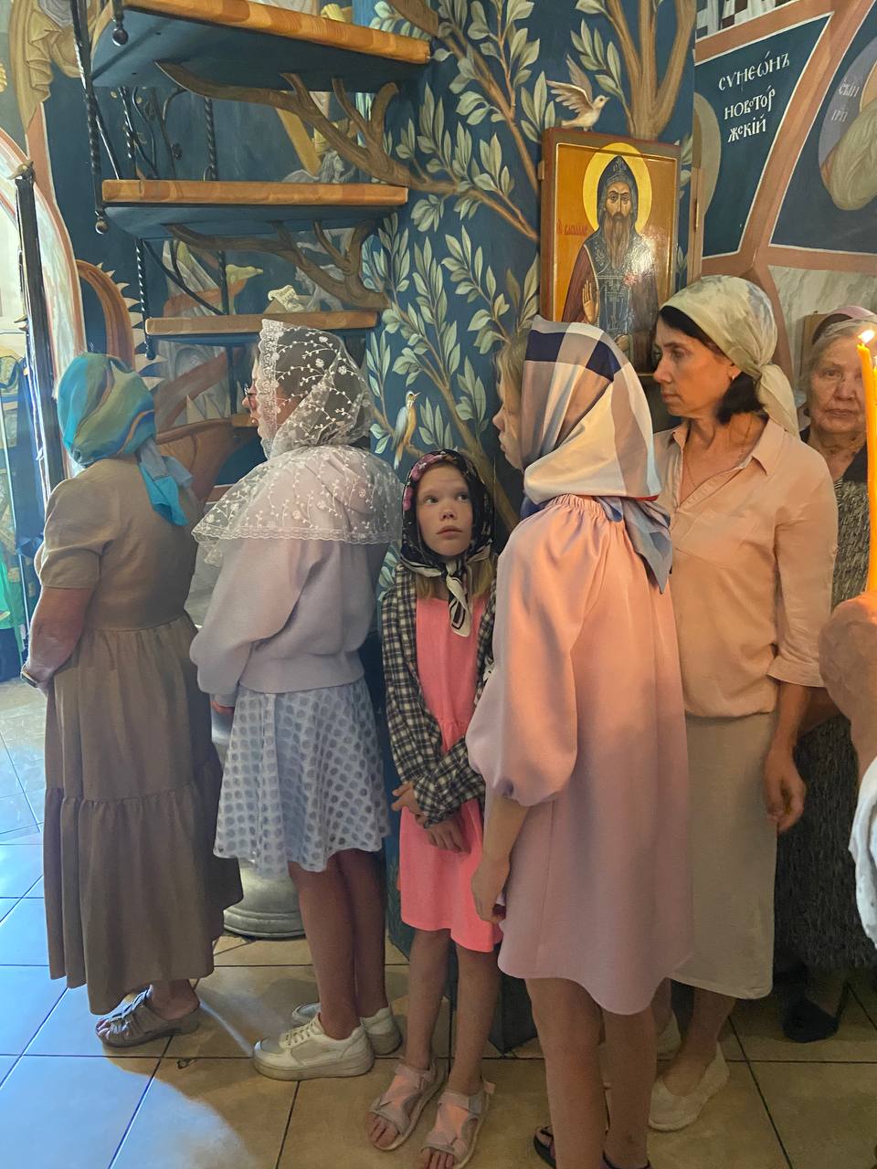 Литургия в Знаменской церкви