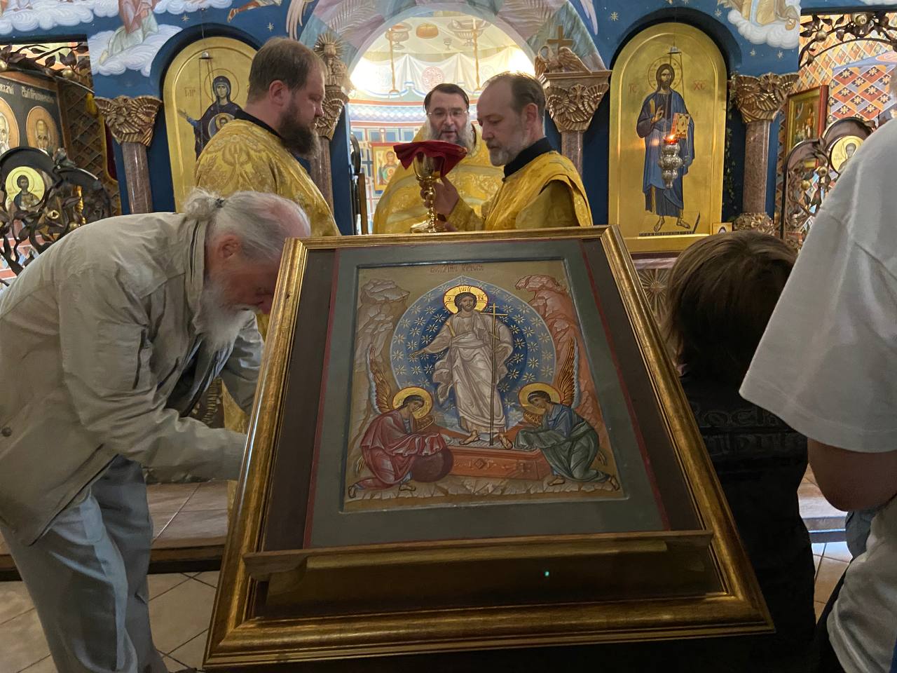Литургия в Знаменской церкви