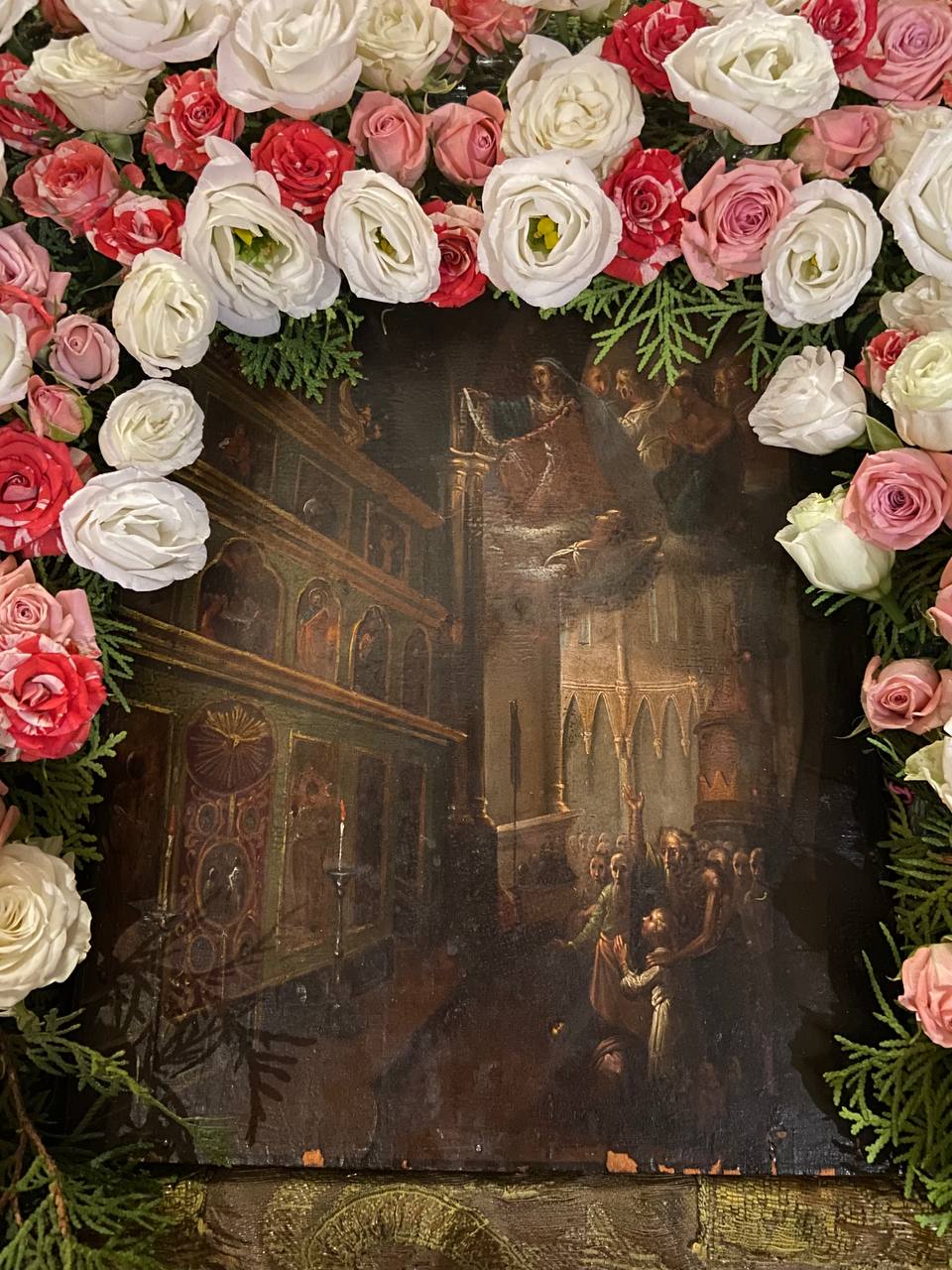 Праздничная икона на праздник Покрова