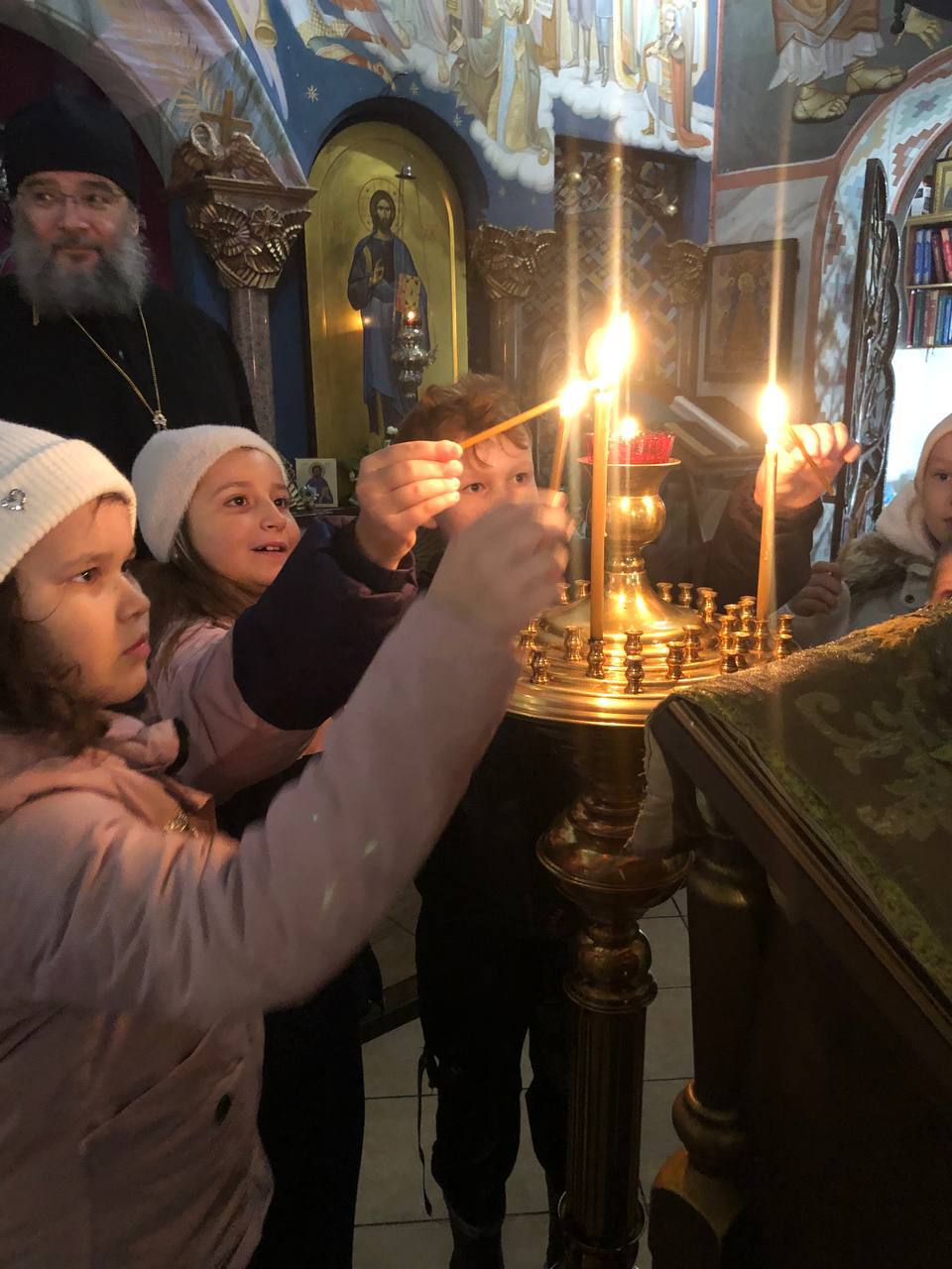 школьники в Савватьевой пустыни