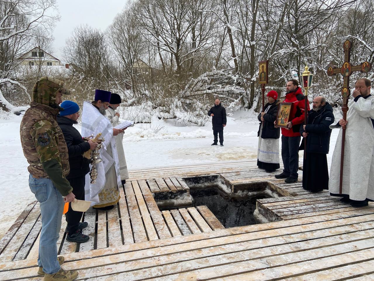 Освящение воды в р. Орша