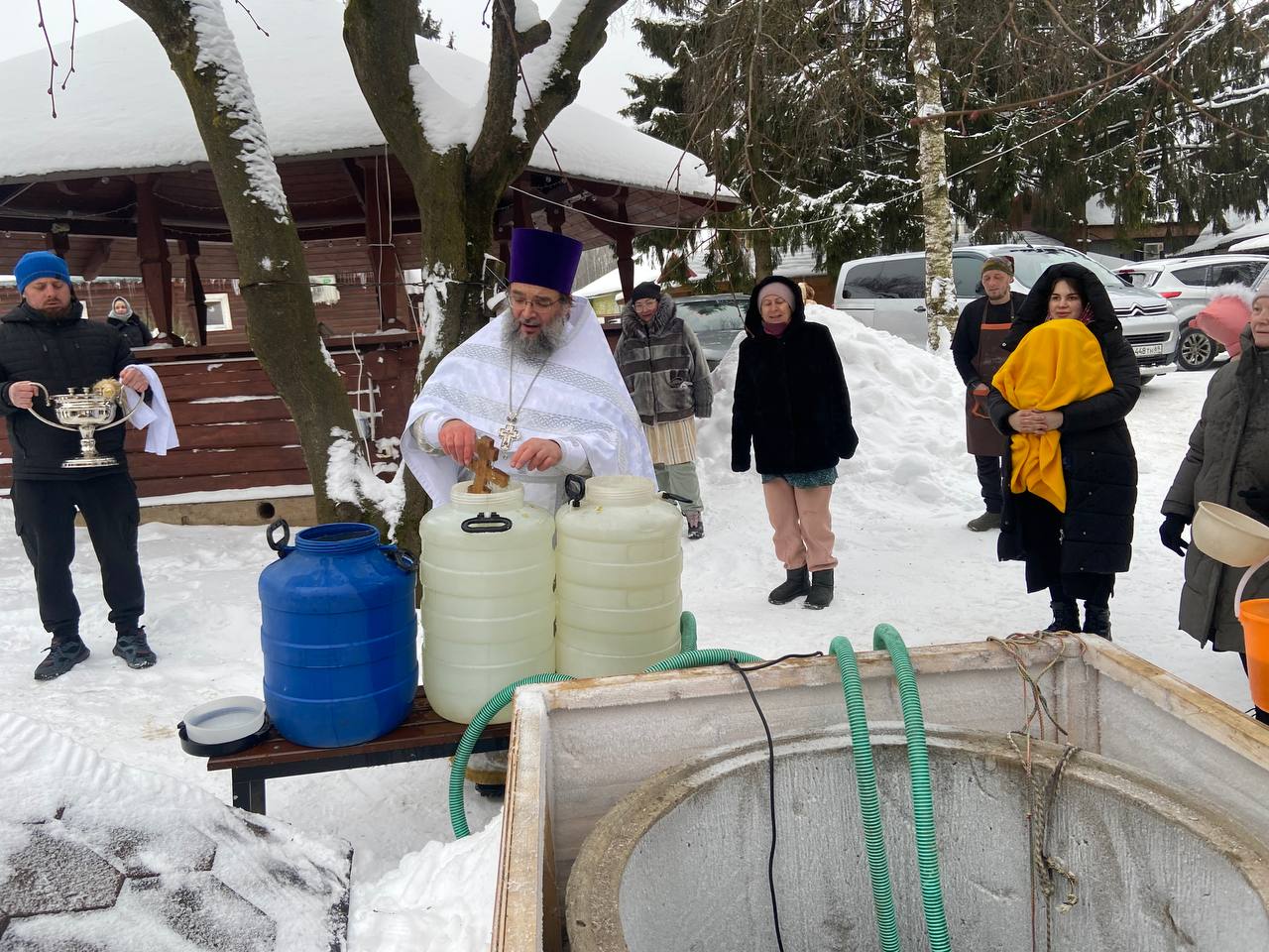 Освящение воды в р. Орша