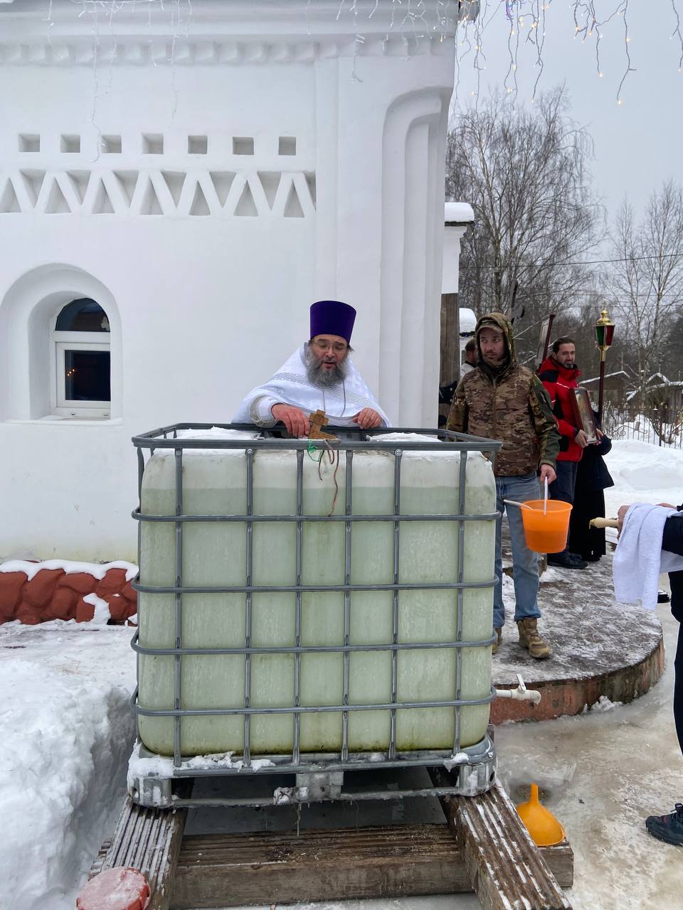 Великое освящение воды в крещенский сочельник