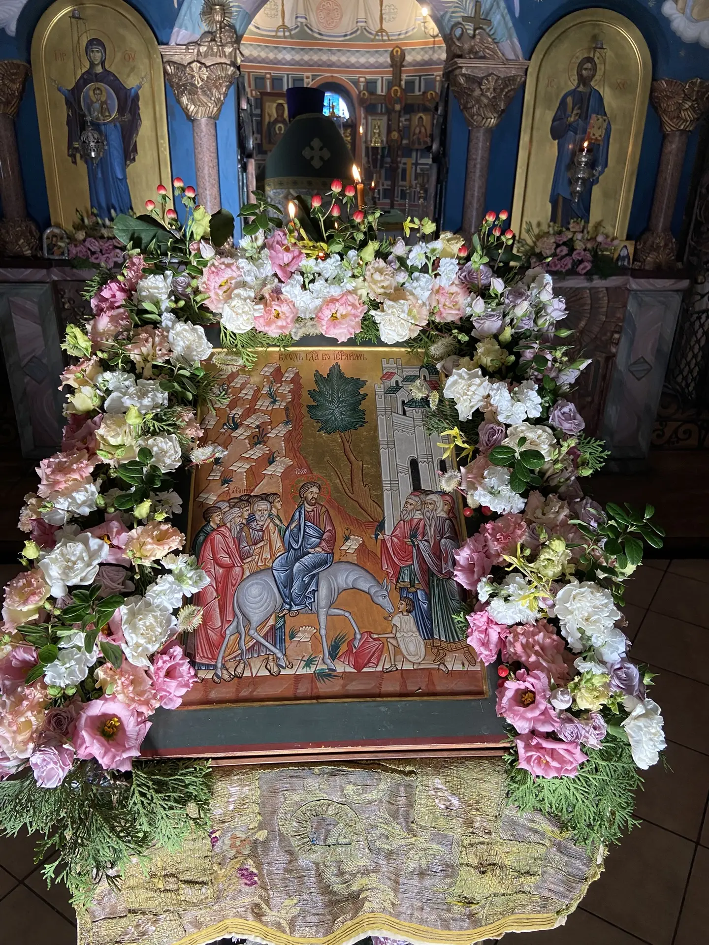 всенощная накануне Входа Господня в Иерусалим