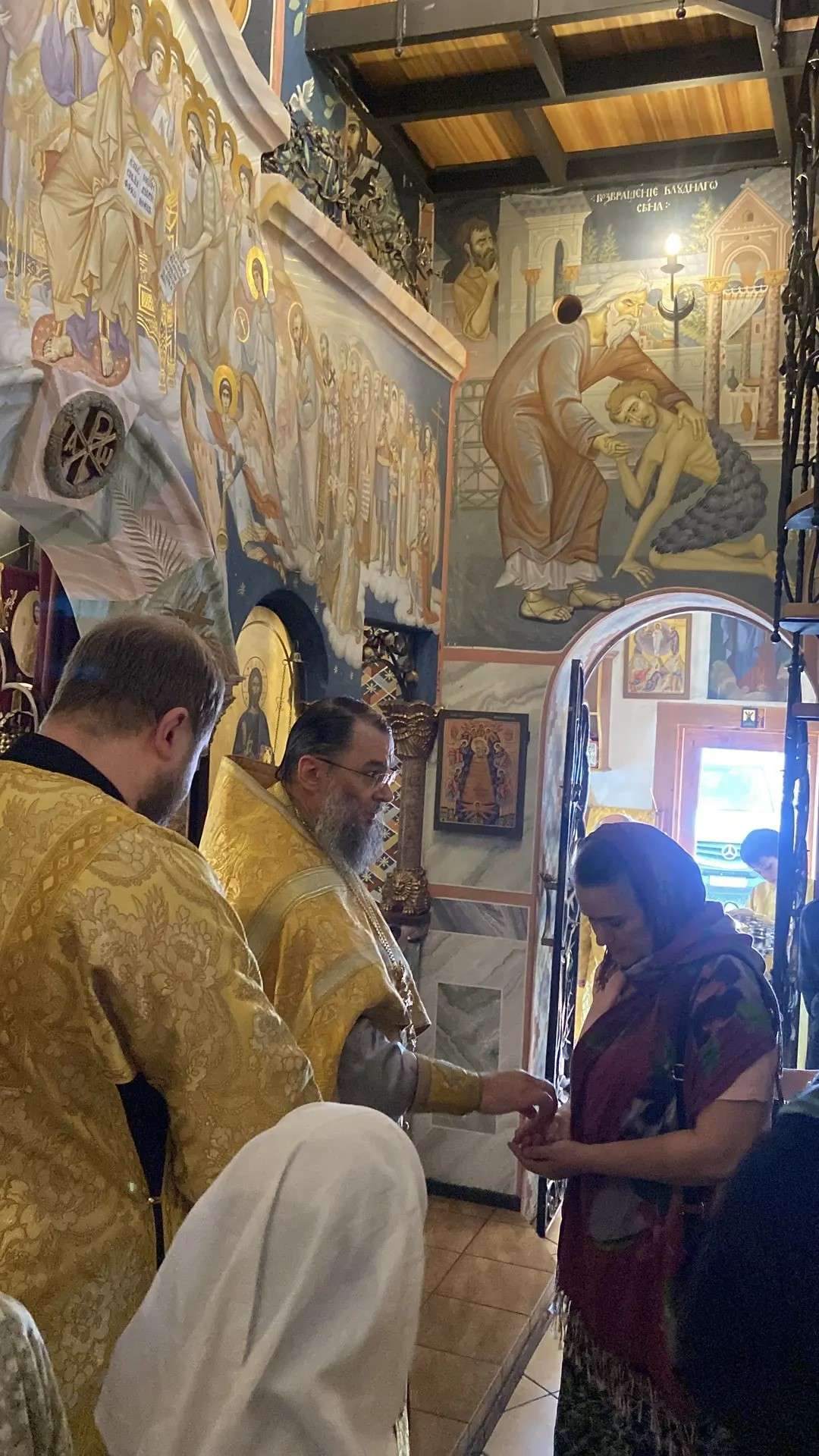 Литургия в Знаменской церкви