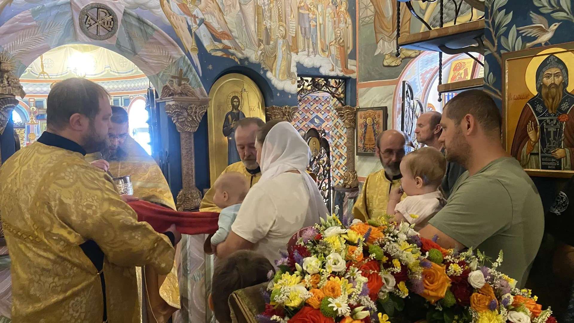 Литургия в Знаменской церкви