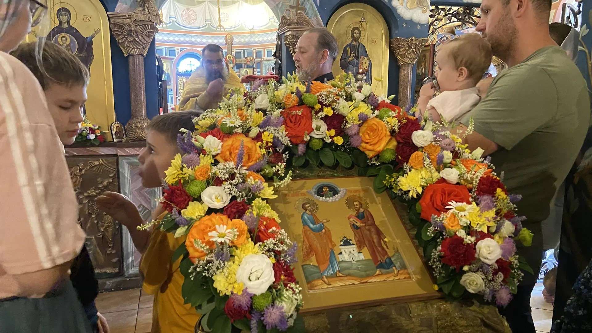 Литургия в Знаменской церкви