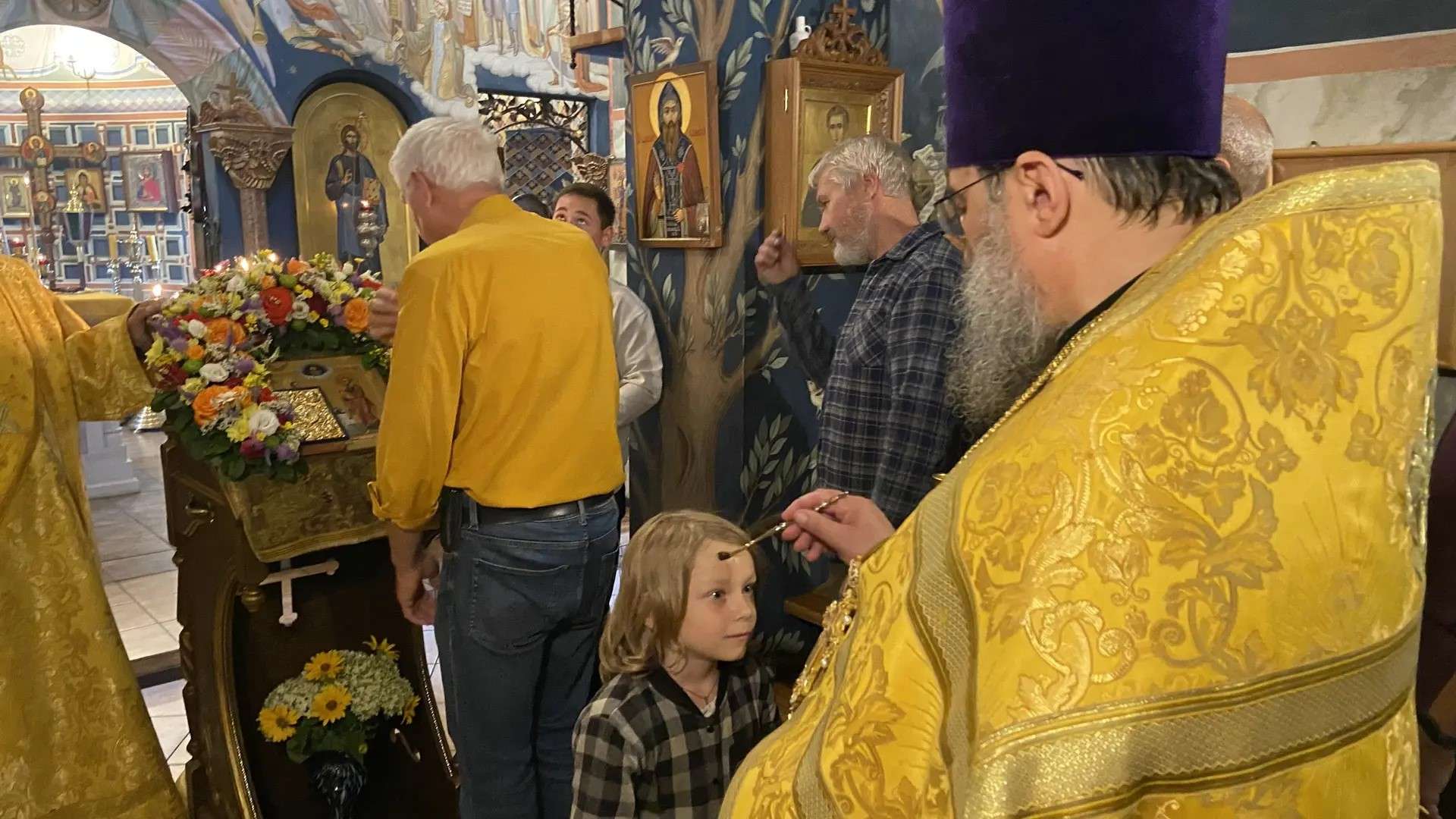 Литургия в Знаменской церкви